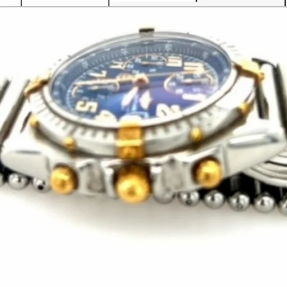 SOLD Breitling 18K Windrider Chronomat Automatic  Yellow Gold Watch - Picture 4 of 6